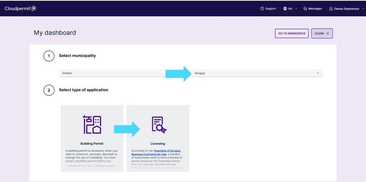 Screenshot of "My dashboard"