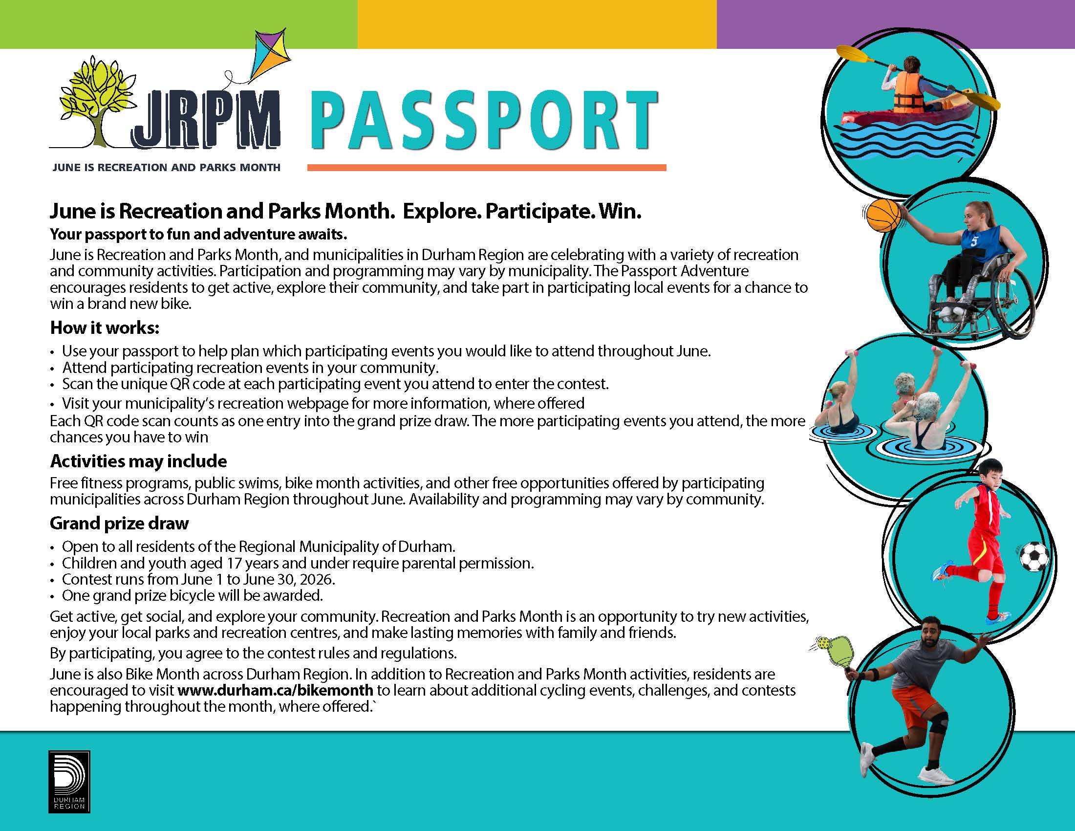 June is parks and recreation month passport